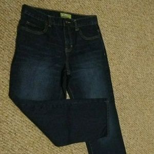 BOY'S HUSKY OLD NAVY DARK WASHED BLUE JEANS